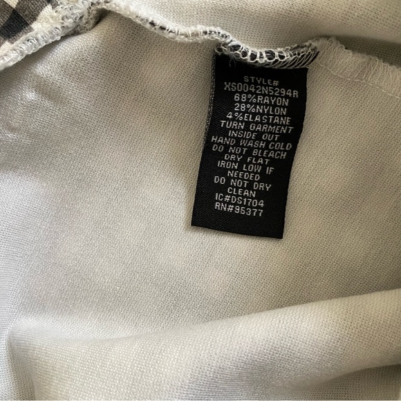 Sanctuary Midi Black and White Plaid Pencil Skirt Sz. S - Picture 5 of 5